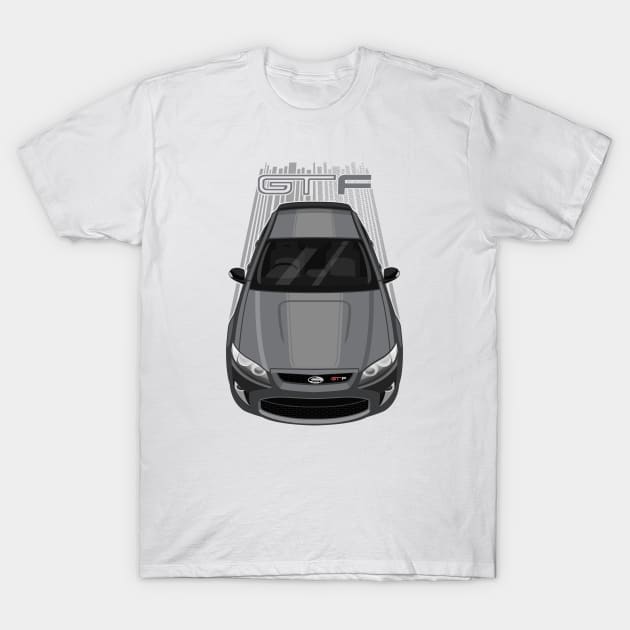 Ford Falcon GT-F 351 - Grey - Silver Stripe T-Shirt by V8social